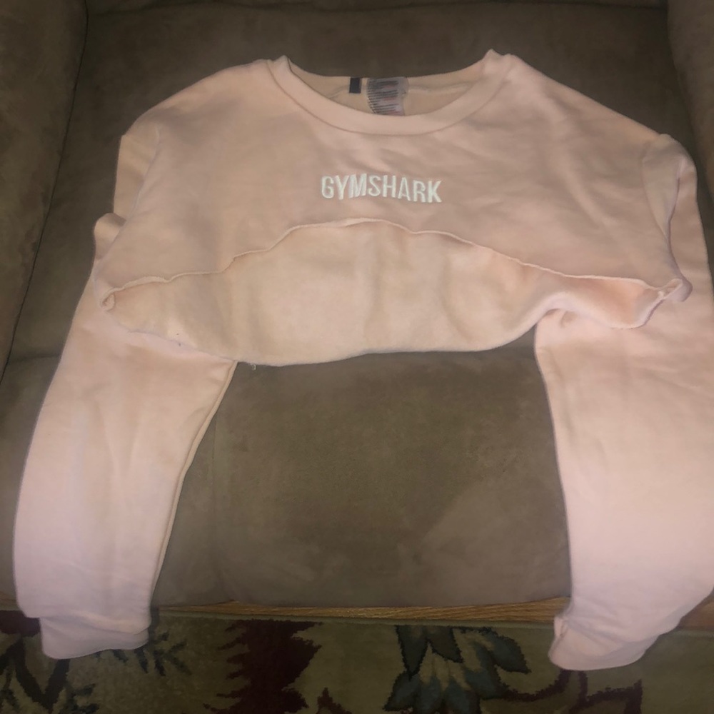 Gym shark crop top sweater